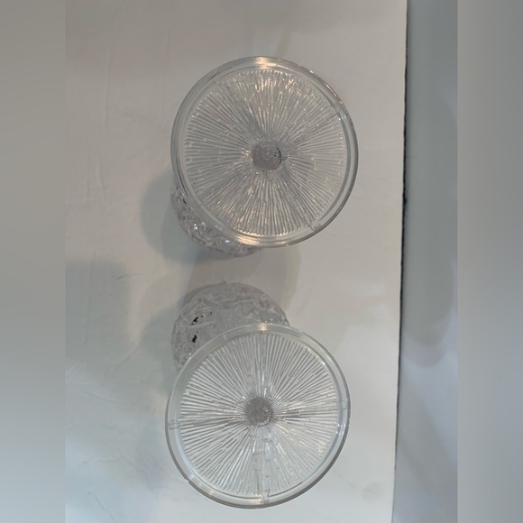Vintage Lucite “Cracked Ice” Wine Glasses Set of 2 - Picture 3 of 7